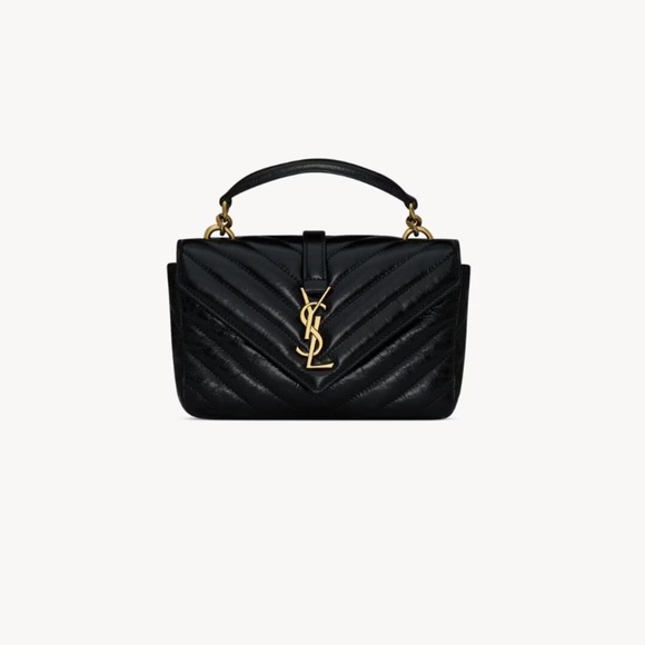 NEW! Yves Saint Laurent Quilted Mini Black Shoulder Bag - Picture 9 of 10
